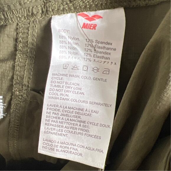 MIER Shorts Women's Size 12 Gray Nylon Stretch Cargo Lightweight Hiking Outdoor - Picture 7 of 7